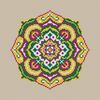 Mandala cross stitch pattern-2