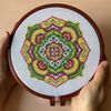 Mandala cross stitch pattern-3