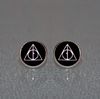 Harry Potter earrings, Deathly Hallows Earrings.JPG