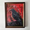 Raven-bird-art-impasto-acrylic-crow-painting-wall-decoration.jpg