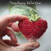 Strawberry heart pattern, valentine gift, knitting pattern, knitted heart, strawberry art, valentine heart, DIY crafts 1.jpg