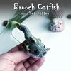 Catfish crochet pattern, crochet fish pattern, amigurumi fish, crochet brooch, clothes decor, handmade pin, DIY craft 1.jpg
