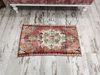Bath Mat Rug, Pink Doormat, Front Porch Rug, Hand Knotted Rug, Natural Rug, Vegetable Dyed Rug,vintage Turkish Rug01.jpg