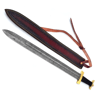 Damascus Sword, Handmade Damascus Steel Battle Sword.png