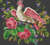 Vintage Cross Stitch Scheme Parrot and Roses