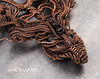 dragon choker necklace wire wrapped garnet agate copper wire handmade wire wrap art wirewrapart weaving wovenwirework jewelry jewellery unique antique collar (5