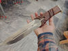 Hand Crafted Wooden Handle Matched With Feather Knife and high Carbon steel sharp blade | Camp knife | Kitchen knive