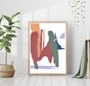 3 bright modern abstract posters digital art