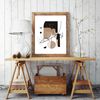 3 abstract prints in black and brown tones are available for download