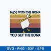 Mess With The Honk You Get The Bonk Svg, Duck Funny Svg, Png Dxf Eps File.jpeg