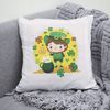 10 Leprechaun and shamrocks St Patrick day cross stitch PDF pattern created for Creative cross stitch shop for cozy home decor and gift.jpg