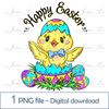Cute Easter chicken clipart