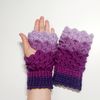 Lilac-Scaly-Mitts-Women-S-Winter-Fluffy-Mittens-Knitted-Mittens