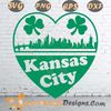 Heart Kansas city St. Patrick's Skyline shamrock svg png dxf eps.jpg
