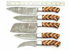 5 Pcs Handmade Handforged Chef Knife Set Damascus Steel Kitchen Knives Set, Handforged Knife, Chef Knife,  1.jpg