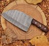 Handmade Damascus Steel Cleaver Steak Knife Traditional Chinese Chef Chopper, Damascus Knife, Camping Knife, Hunting Knife,.jpg