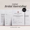 Bridal Hair Contract Template, Editable Hairstyling Services Agreement, Wedding Party, Freelance Hairstylists forms (1).jpg