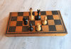 big soviet wooden chess set oredezh 1970 vintage