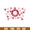 Be My Valentine Full Wrap, Be My Valentine Full Wrap Svg, Starbucks Svg, Coffee Ring Svg, Cold Cup Svg, png, dxf, eps file.jpg