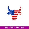 Distressed American Flag Bull, Distressed American Flag Bull Svg, 4th of July Svg, Patriotic Svg, Independence Day Svg, USA Svg,Png, eps, dxf file.jpg