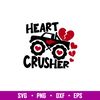 Heart Crusher Truck, Heart Crusher Truck Svg, Valentine’s Day Svg, Valentine Svg, Love Svg,png,dxf,eps file.jpg