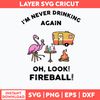 I_m Never Drinking Again Oh, Look Fireball Svg, Png Dxf Eps File.jpg