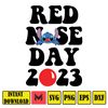 Stitch Red Nose Day Svg, Cartoon Red Nose Day Svg, Fund Raising Svg, Stitch Svg (2).jpg