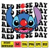 Stitch Red Nose Day Svg, Cartoon Red Nose Day Svg, Fund Raising Svg, Stitch Svg (4).jpg
