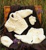 Baby Child Aran Double-Breasted Jacket Sweater Hat Mitts Set.jpg