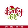 Baby Elf, Baby Elf Svg, Santa Claus Svg, Christmas Svg, png, eps, dxf file.jpg