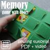 felt memory game for toddler activity