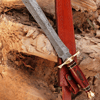 Handmade forged damascus steel double edge dagger sword near me in lowa.jpg