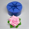 Rose on leaves soap and silicone mold