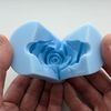 Rosebud silicone mold open