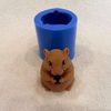 Hamster with sunflower seed soap and silicone mold