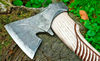 Custom Handmade Tomahawk, Engraved Viking Axe, Carbon Steel Axe, Beautiful Axe Gift, Leather Sheath, Wooden Gift Box (9).jpg