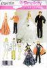 Simplicity 4754 Barbie and Ken wardrobe, sewing pattern Wedding dress.jpg