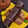 Custom knives Handmade knives Forged carbon steel Chef knife Kitchen knives Chef set High-quality knives Sharp blades Wooden handles Rust-resistant knives (3).j