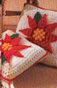 Christmas Poinsettia Pillows Vintage Pattern