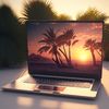 bekhan_laptop_on_the_background_of_palm_trees_and_sunset_3d_4k__79572122-9c20-4179-a8c0-89717b032197.png