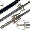 Custom Handmade HAND FORGED Damascus Steel BARBARIANS Sword VIKING SWORD near me in florida.jpg