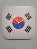 South Korea flag clock for wall, South Korea wall decor, South Korea gifts