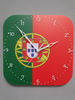 Portuguese flag clock for wall, Portuguese wall decor, Portuguese gifts (Portugal)