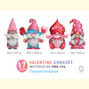 Gnome Valentine Watercolor PNG Clipart_ 2.jpg