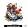 Flower Boots Sublimation PNG clipart.png