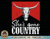 She's Gone Country Music Howdy Rodeo Bull Skull Western T-Shirt copy.jpg