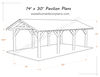 Diy 14 х 30 gable pavilion plans in pdf carport patio gazebo.jpg