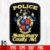 Badge Police Montgomery county, Md svg eps dxf png file.jpg