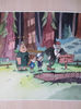 Gravity Falls-Mabel Pines-Bottom Pit-Dipper-Stanley-Cartoon Watercolor Painting-Dark Painting-Green Drawing-Forest-7.JPG