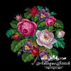 berlin woolwork pattern antique cross stitch roses flowers